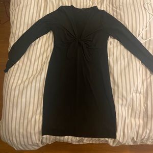 Black keyhole cutout dress- L